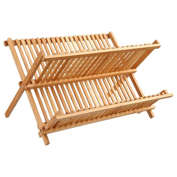 Rack pjatë Labon  bambu natyrore 42.5x33.5x25.5cm