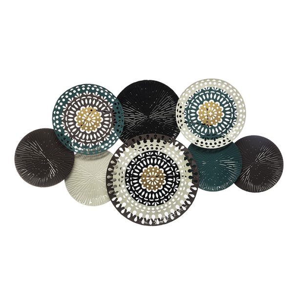 Dekor muri Oberon, metal blu 112,5x6,5x63,5cm