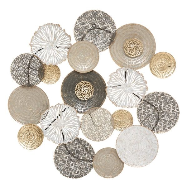 Dekor i murit Poesy, metal shumëngjyrësh, 80.5x8x79cm