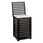 Shporta e lavanderisë Afrika  e zezë 40x38x58cm - Image 2