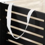 Shporta e lavanderisë Afrika  e zezë 40x38x58cm - Image 3