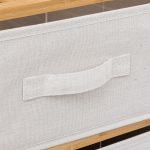 Rafti i katit 3-katësh Lardy  bambu natyrore-e bardhë 35x33x109.5cm - Image 3