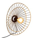 Llambë muri Alara, E27 40W, ngjyrë ari e zezë D45x11cm - Image 2