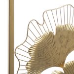 Dekor muri Flowerty, metal ngjyrë ari, 50x2x100cm - Image 2