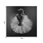 Pikturë muri në kanavacë Dancer, mdf 78x3x78cm - Image 2