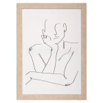 Kanavacë muri me kornizë Facedy II, mdf 50x2x70cm