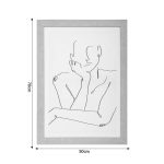 Kanavacë muri me kornizë Facedy II, mdf 50x2x70cm - Image 3