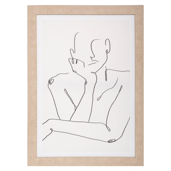 Kanavacë muri me kornizë Facedy II, mdf 50x2x70cm