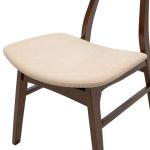 Set ngrënieje Benson - Orlean  5pcs 120x80x75cm në pëlhurë arrë - beige - Image 7