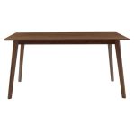 Set ngrënieje Benson - Toto  7pcs 150x90x75cm në pëlhurë arrë - beige - Image 3