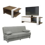 Set studentor Living 8, mobilje për dhomë të ndenjës, set prej 3 copë