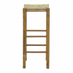 Stool kafene pa gjerësi me mat Bodier-Charchie I  dru arrë 35x35x78cm - Image 2