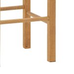 Karrige shanku me tapiceri Oligor-Charchie, dru masiv ahu në ngjyrë arre 35x35x78cm - Image 4