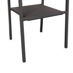 Tavolina e ngrënies Savor-Nares komplet prej 7  alumini antracit dhe kompensatë-rattan në ngjyrë natyrale 180x90x72.5cm - Image 4