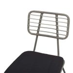 Tavoline ngrenie Naoki - Komplet Kliton prej 5  antracit alumini dhe metali ne nuance te zeze 80x80x74cm - Image 6