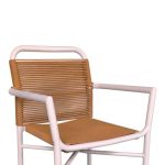 Tavoline ngrenie Kliton - Set clutch prej 5  alumini ne nuance te bardhe 80x80x74cm - Image 3