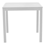 Tavoline ngrenie Kliton - Set Moly prej 5 alumini ne nuance te bardhe 80x80x74cm - Image 7