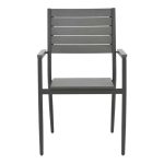 Tavolina e ngrënies Uplift-Kliton komplet 5 antracit alumini dhe kompensatë gri 80x80x74cm - Image 5