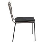 Tavoline ngrenie Naoki-Kliton Komplet 5 metal i zi dhe alumini antracit 150x80x74cm - Image 5