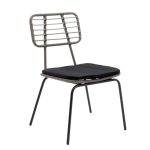 Tavoline ngrenie Naoki-Kliton Komplet 7  metal i zi dhe alumini antracit 150x80x74cm - Image 2