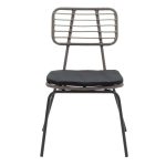 Tavoline ngrenie Naoki-Kliton Komplet 7  metal i zi dhe alumini antracit 150x80x74cm - Image 3