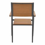 Tavoline ngrenie Vitality-Kliton Komplet 5 antracit alumini dhe kompensate ne nuance natyrale 150x80x74cm - Image 6