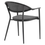 Tavoline ngrenie Kliton-Pino set prej 5 alumini ne nuance antracit dhe te zeze 80x80x74cm - Image 3