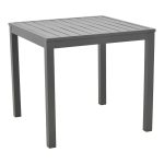 Tavoline ngrenie Kliton-Pino set prej 5 alumini ne nuance antracit dhe te zeze 80x80x74cm - Image 6