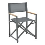 Komplet tavoline ngrenie Kliton-Mabu prej 3  alumini ne nuance antracit 80x80x74cm - Image 2