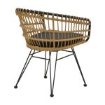 Komplet tavoline ngrenie Kliton-Naoki B prej 5  antracit alumini dhe metali ne nuance te zeze 80x80x74cm - Image 3