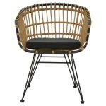 Komplet tavoline ngrenie Kliton-Naoki B prej 5  antracit alumini dhe metali ne nuance te zeze 80x80x74cm - Image 5