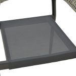 Tavoline ngrenie Kliton- Set Elation prej 3  alumini ne nuance antracit 80x80x74cm - Image 7