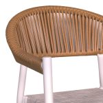 Komplet tavoline ngrenie Kliton-Elation prej 7  alumini ne nuance te bardhe 150x80x74cm - Image 3