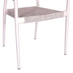 Komplet tavoline ngrenie Kliton-Elation prej 7  alumini ne nuance te bardhe 150x80x74cm - Image 5