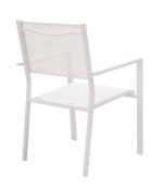 Komplet tavoline ngrenie Kliton-Moly prej 5  alumini ne nuance te bardhe 150x80x74cm - Image 5