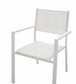 Komplet tavoline ngrenie Kliton-Moly prej 5  alumini ne nuance te bardhe 150x80x74cm - Image 6