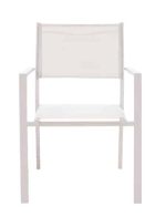 Komplet tavoline ngrenie Kliton-Moly prej 7  alumini ne nuance te bardhe 150x80x74cm - Image 4