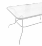 Komplet tavoline ngrënieje Valor-Confidence me 5  metal të bardhë 140x80x70cm - Image 4