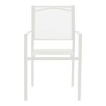 Tavolinë kopshti Valor-Confidence B, set prej 3 copë, metal në nuancë të bardhë D60x70cm - Image 7