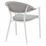 Tavoline ngrenie Nares-Pino B komplet 7  alumini te bardhe dhe kompensate ne nuance natyrale 180x90x72.5cm - Image 6