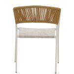 Tavoline ngrenie Nares- Glisten C komplet 5 alumini antracit-bardhe dhe kompensate ne ngjyre natyrale 140x80x72.5cm - Image 6