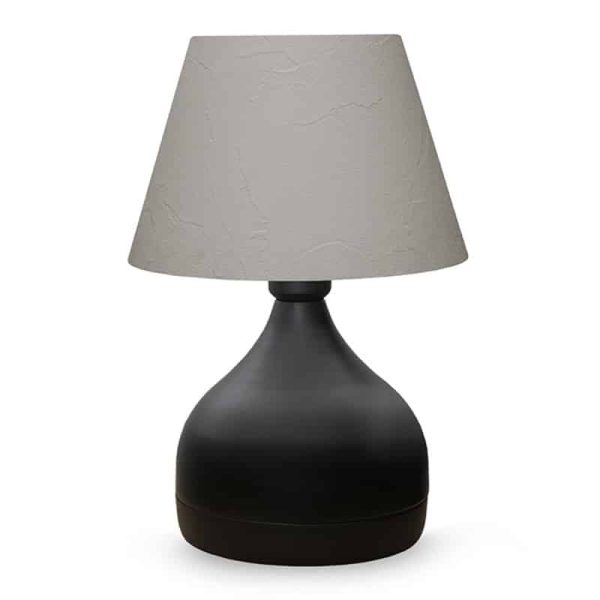 Llambë tavoline PWL-1068, Ε27 ngjyrë gri-zezë, D22x32cm