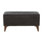 Stool-trunk Elone  gri-arrë 90x40x44cm - Image 4