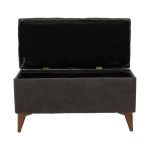 Stool-trunk Elone  gri-arrë 90x40x44cm - Image 5