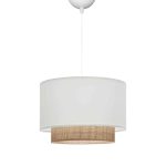 Llamba tavani Newbay  pëlhurë dhe dyshek në ngjyrë të bardhë-natyrale D30x80cm