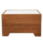 Stand tavoline Otis dru ahu arre-mermer i bardhe 60x42x35cm - Image 2