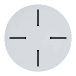 Sipërfaqja e tavolinës Fervor  HPL fildish D69cm 12mm e trashë - Image 2