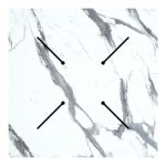 Siper tavoline Melody  HPL mermer i bardhe 70x70cm trashesi 12mm - Image 2