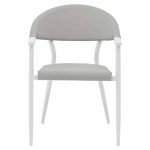 Karrige Pino, alumin i bardhë-tekstil gri - Image 4