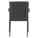 Kolltuku Moritz  jastëk me litar antracit alumini në gri - Image 5